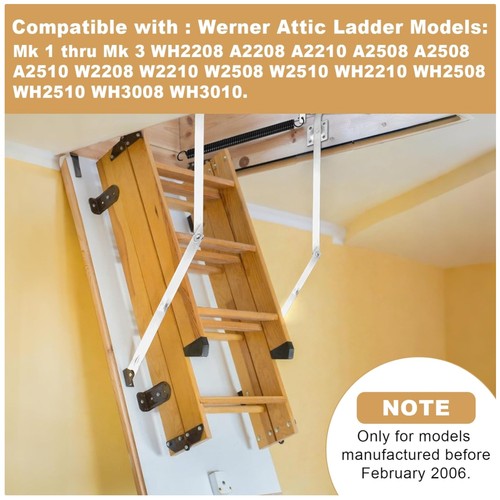 Durable attic ladder - ladder, hinge